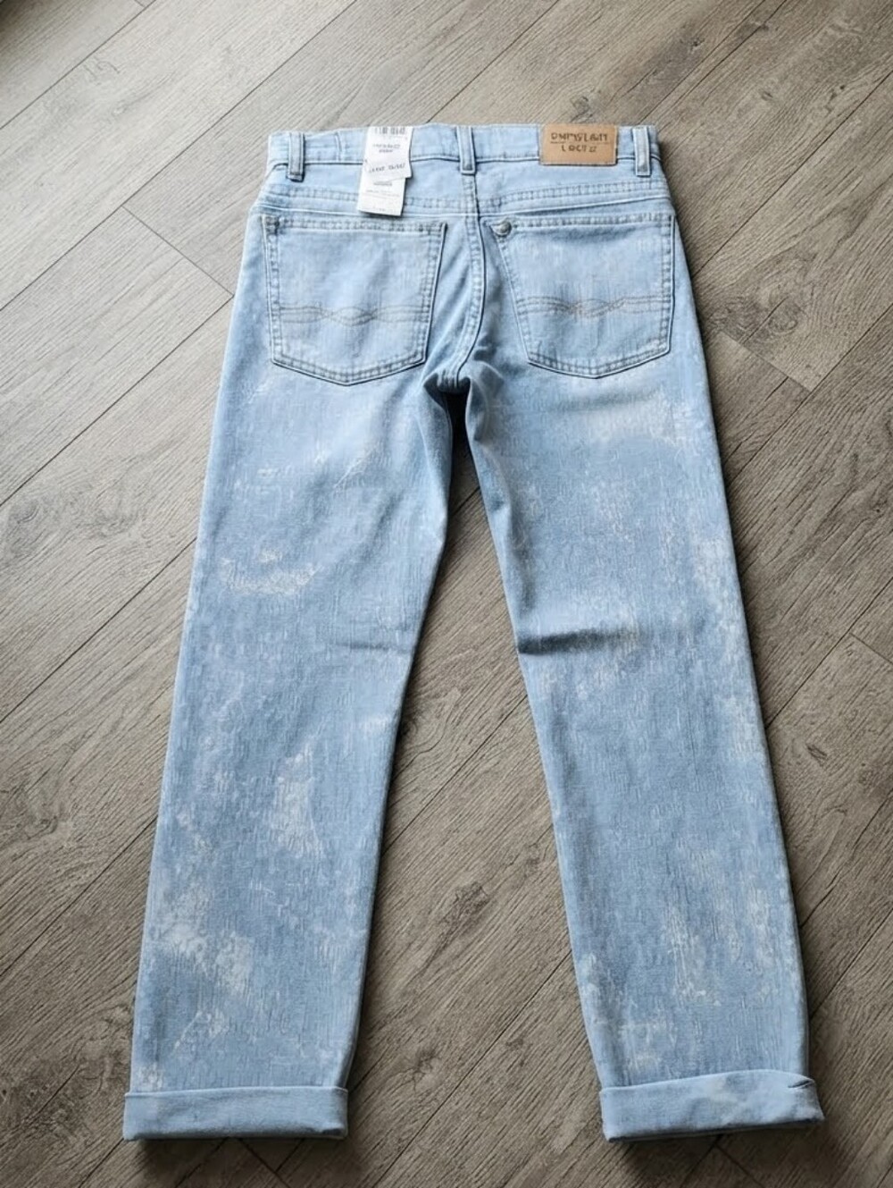 Light Blue Distressed Kids Jeans - Picture 2 of 4